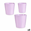 Set de Macetas Ibergarden Lila Arcilla 16,5 x 16 x 16,5 cm (6 Unidades)