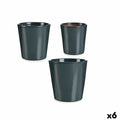Set de Macetas Ibergarden Antracita Arcilla 16,5 x 16 x 16,5 cm (6 Unidades)