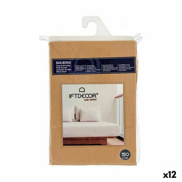 Sábana Bajera Gift Decor Beige 150 cm (12 Unidades)