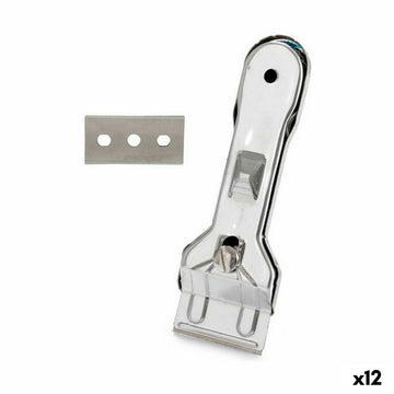 Rasqueta para Vitrocerámica Kinvara Plateado Plata Metal 13,5 x 4,5 x 1 cm 4,5 x 13,5 x 1 cm (12 Unidades)