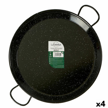 Paellera La Dehesa Negro Acero Esmaltado Ø 46 cm 59 x 6 x 46 cm (4 Unidades)