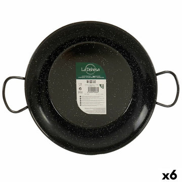 Sartén Paellera La Dehesa Negro Acero Esmaltado Ø 32 cm 42,5 x 12 x 32,5 cm (6 Unidades)