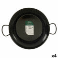 Sartén Paellera La Dehesa Negro Acero Esmaltado Ø 36 cm 48 x 13 x 8 cm 48 x 9,5 x 36 cm (4 Unidades)