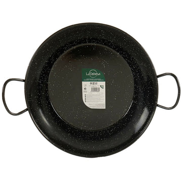 Sartén Paellera La Dehesa Negro Acero Esmaltado Ø 40 cm (4 Unidades)