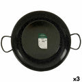 Sartén Paellera La Dehesa Negro Acero Esmaltado Ø 45 cm 46 x 13,5 x 58 cm 58 x 13,5 x 46 cm (3 Unidades)