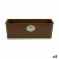 Jardinera Stefanplast Marrón Plástico 18 x 16 x 48,5 cm 49 x 16 x 18 cm (12 Unidades)