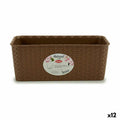 Jardinera Stefanplast Marrón PVC 13 x 11 x 28,5 cm 29 x 11 x 12,5 cm (12 Unidades)