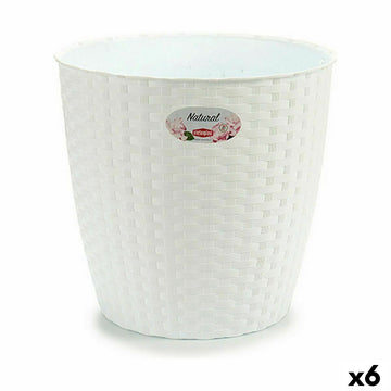 Macetero Stefanplast Blanco Plástico 29 x 26,5 x 29 cm 29 x 27 x 29 cm (6 Unidades)