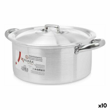 Cacerola Con Tapa Kinvara Plateado 4 L 31 x 13 x 24 cm 24 x 13 x 31 cm (10 Unidades)