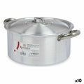 Cacerola Con Tapa Kinvara Plateado 5 L 33 x 14,5 x 26 cm (10 Unidades)