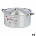 Cacerola Con Tapa Kinvara Plateado 10 L 40 x 18 x 32 cm 40 x 18 x 32,3 cm (6 Unidades)