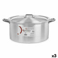 Cacerola Con Tapa Kinvara Plateado 18 L 48,5 x 22 x 39 cm (3 Unidades)