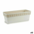 Jardinera Stefanplast Orfeo Blanco Plástico 18,5 x 17 x 49,3 cm (12 Unidades)
