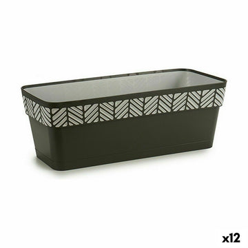 Jardinera Stefanplast Orfeo Antracita Plástico 18 x 17 x 49,5 cm (12 Unidades)