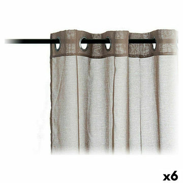 Cortinas Gift Decor Marrón 140 x 260 cm 27 x 43 x 2 cm (6 Unidades)