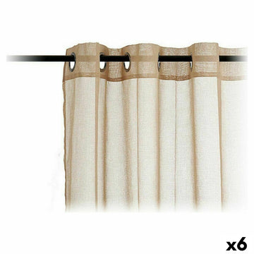 Cortinas Gift Decor Beige 140 x 260 cm 34 x 2 x 27 cm 27 x 43 x 2 cm (6 Unidades)