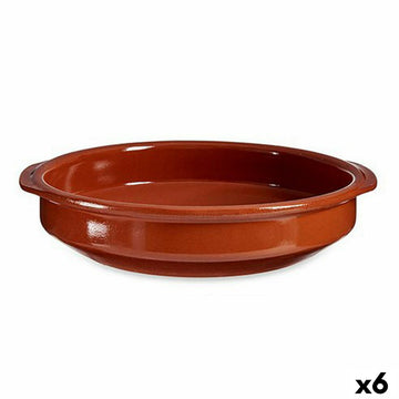 Cazuela La Dehesa Miel Barro cocido 38 x 7 x 36 cm 38,5 x 7 x 36,5 cm (6 Unidades)