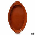 Fuente para Horno La Dehesa Barro cocido 56 x 7,5 x 32 cm (3 Unidades)