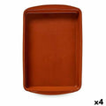 Fuente para Horno La Dehesa Barro cocido 40 x 5 x 26,5 cm (4 Unidades)