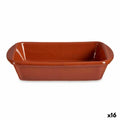 Fuente para Horno La Dehesa Barro cocido Rectangular 14,5 x 4 x 20 cm 20 x 4 x 14,5 cm (16 Unidades)