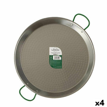 Paellera La Dehesa Plateado Acero Pulido Ø 50 cm 63,5 x 5,5 x 50,5 cm (4 Unidades)