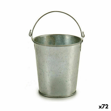 Macetero Ibergarden Plateado Zinc Cubo 15,5 x 11 x 11 cm 11,5 x 10 x 10 cm 11,5 x 15,5 x 10 cm (72 Unidades)