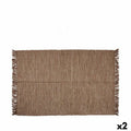 Alfombra Gift Decor Marrón 180 x 120 cm (2 Unidades)