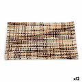 Alfombra de baño Berilo Marrón 50 x 80 cm (12 Unidades)