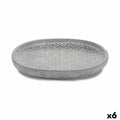 Plato para Maceta Ibergarden Gris Cemento Con relieve 28 x 4 x 23 cm (6 Unidades)