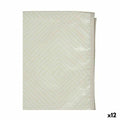 Mantel Amarillo Blanco Beige Hule Rombos 140 x 140 cm (12 Unidades)