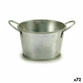 Macetero Ibergarden Plateado Zinc Cubo 17,8 x 8 x 12,3 cm (72 Unidades)