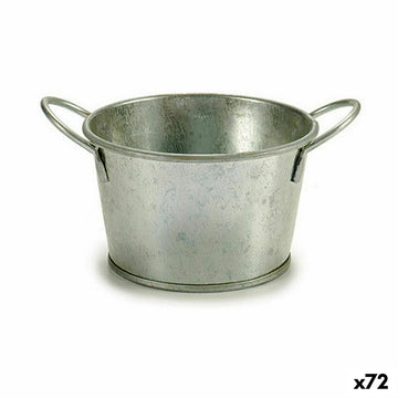 Macetero Ibergarden Plateado Zinc Cubo 17,8 x 8 x 12,3 cm (72 Unidades)