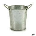 Macetero Ibergarden Plateado Zinc Cubo 16 x 12 x 11 cm (72 Unidades)