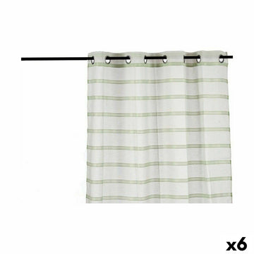 Cortina Gift Decor Verde 140 x 0,1 x 260 cm Rayas (6 Unidades)