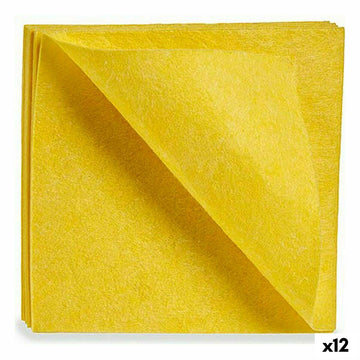 Bayetas Amarillo 18 x 2,5 x 20 cm Suave (12 Unidades)