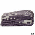 Manta Gift Decor Gris 220 x 240 x 0,5 cm (4 Unidades)
