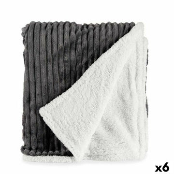 Manta Gift Decor Gris 200 x 150 x 1,5 cm (6 Unidades)