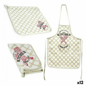 Set de Cocina Kinvara Blanco Poliéster 2 Piezas
