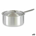 Cazo con Tapa Kinvara Plateado Aluminio Ø 24 cm 5 L 43 x 15,5 x 26 cm 26 x 15,5 x 43 cm (10 Unidades)