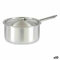 Cazo con Tapa Kinvara Plateado Aluminio 4 L 24,5 x 12 x 41 cm 41 x 12 x 24,5 cm (10 Unidades)