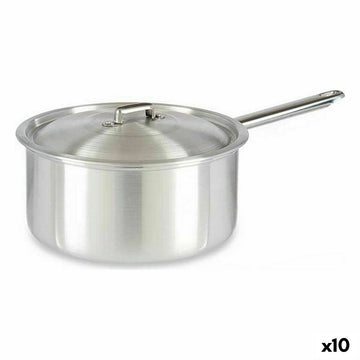 Cazo con Tapa Kinvara Plateado Aluminio 4 L 24,5 x 12 x 41 cm 41 x 12 x 24,5 cm (10 Unidades)