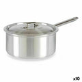 Cazo con Tapa Kinvara Plateado Aluminio 3 L 22 x 12 x 38 cm 28 x 12 x 22 cm 37 x 12 x 22 cm (10 Unidades)
