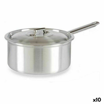 Cazo con Tapa Kinvara Plateado Aluminio 3 L 22 x 12 x 38 cm 28 x 12 x 22 cm 37 x 12 x 22 cm (10 Unidades)