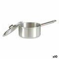 Cazo con Tapa Kinvara Plateado Aluminio Ø 14 cm 1 L 28 x 9 x 16 cm 16 x 9 x 28 cm (10 Unidades)