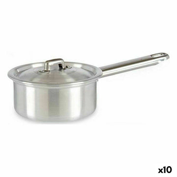 Cazo con Tapa Kinvara Plateado Aluminio Ø 12 cm 600 ml 0,6 L 14 x 8 x 26 cm (10 Unidades)