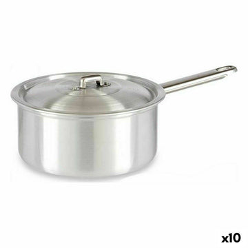 Cazo con Tapa Kinvara Plateado Aluminio 2 L 20 x 12 x 35,5 cm 35,5 x 12 x 20 cm (10 Unidades)