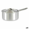 Cazo con Tapa Kinvara Plateado Aluminio Ø 16 cm 1,5 L 30 x 10,5 x 18 cm 30,5 x 9 x 18 cm 18 x 10,5 x 30,5 cm (10 Unidades)