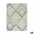 Mantel antimanchas Kinvara Beige Loneta Antimanchas Rombos 140 x 180 cm (6 Unidades)