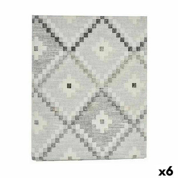 Mantel antimanchas Kinvara Gris Loneta Antimanchas Rombos 140 x 180 cm (6 Unidades)