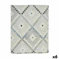 Mantel antimanchas Kinvara Azul Loneta Antimanchas Rombos 140 x 180 cm (6 Unidades)